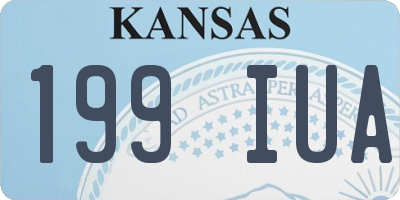 KS license plate 199IUA