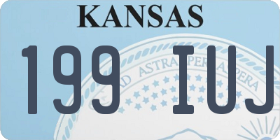 KS license plate 199IUJ
