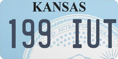 KS license plate 199IUT
