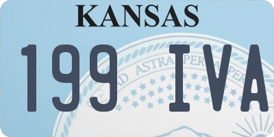 KS license plate 199IVA