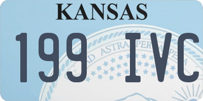 KS license plate 199IVC