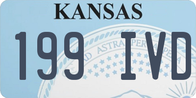 KS license plate 199IVD