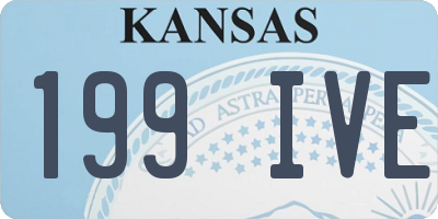 KS license plate 199IVE