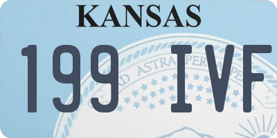 KS license plate 199IVF