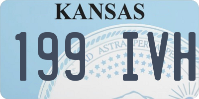 KS license plate 199IVH
