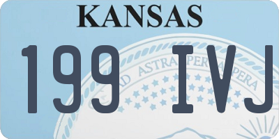 KS license plate 199IVJ