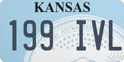 KS license plate 199IVL