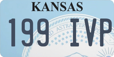 KS license plate 199IVP