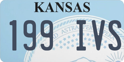 KS license plate 199IVS