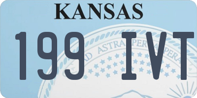 KS license plate 199IVT