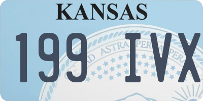KS license plate 199IVX