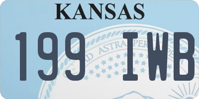 KS license plate 199IWB