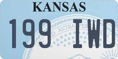KS license plate 199IWD