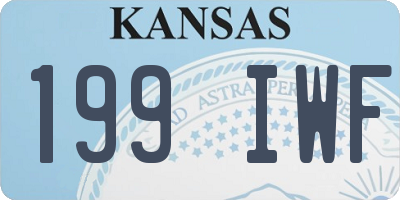 KS license plate 199IWF