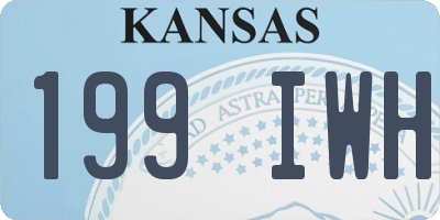 KS license plate 199IWH