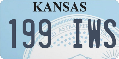 KS license plate 199IWS