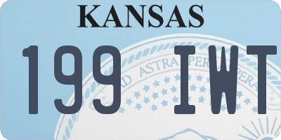 KS license plate 199IWT