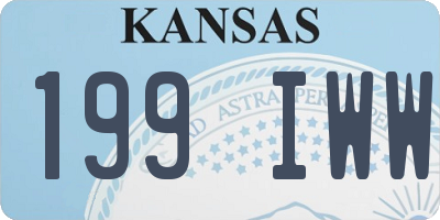 KS license plate 199IWW