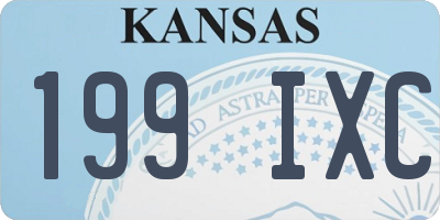 KS license plate 199IXC