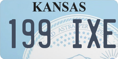KS license plate 199IXE