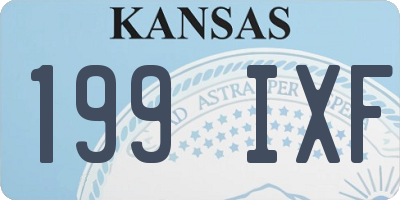 KS license plate 199IXF