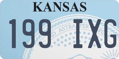 KS license plate 199IXG