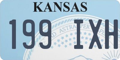 KS license plate 199IXH