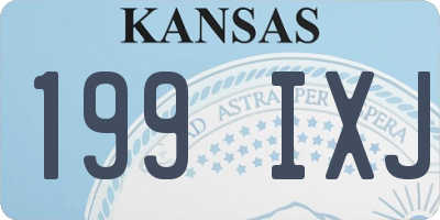KS license plate 199IXJ