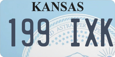 KS license plate 199IXK