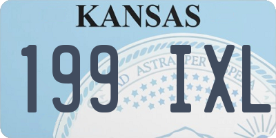 KS license plate 199IXL