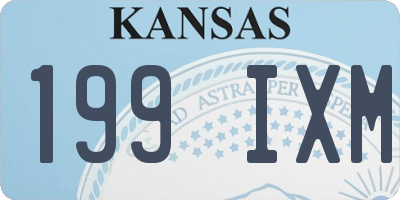 KS license plate 199IXM