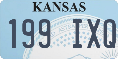 KS license plate 199IXQ