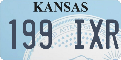 KS license plate 199IXR