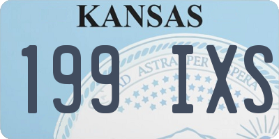 KS license plate 199IXS