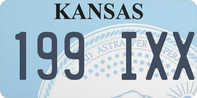 KS license plate 199IXX