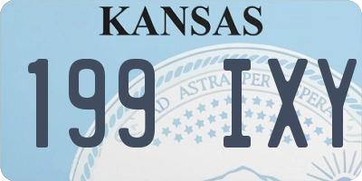 KS license plate 199IXY