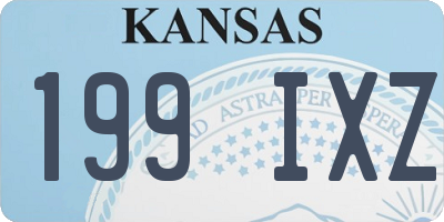 KS license plate 199IXZ