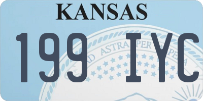 KS license plate 199IYC