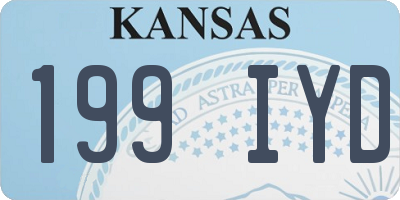 KS license plate 199IYD