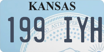 KS license plate 199IYH