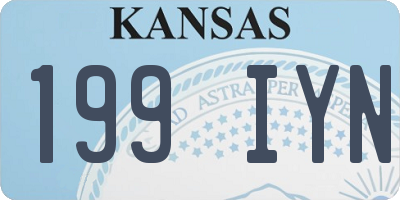 KS license plate 199IYN