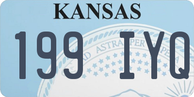KS license plate 199IYQ