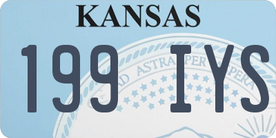 KS license plate 199IYS