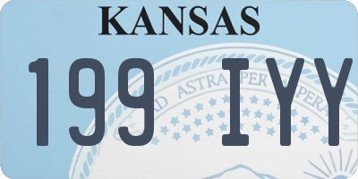 KS license plate 199IYY