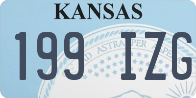 KS license plate 199IZG