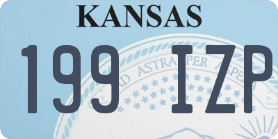 KS license plate 199IZP