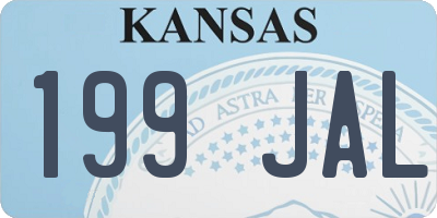 KS license plate 199JAL