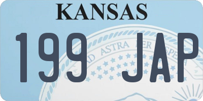 KS license plate 199JAP