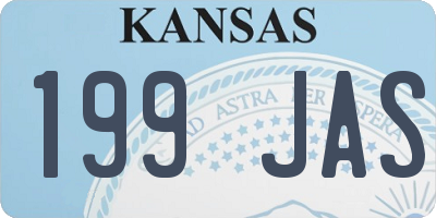 KS license plate 199JAS