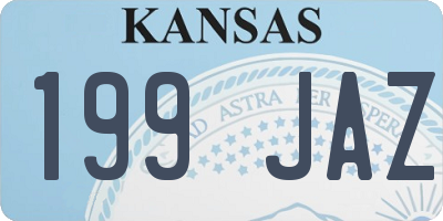 KS license plate 199JAZ